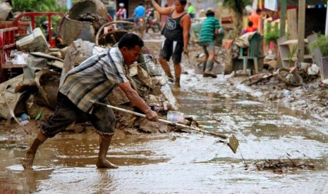 Dampak bencana banjir bandang di Pangkal Pinang