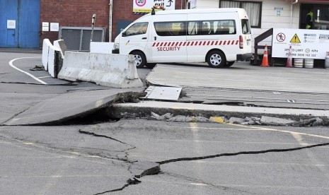 Dampak gempa bumi. Ibu kota Selandia Baru, Wellington, diguncang gempa dua hari berturut-turut. Ilustrasi.