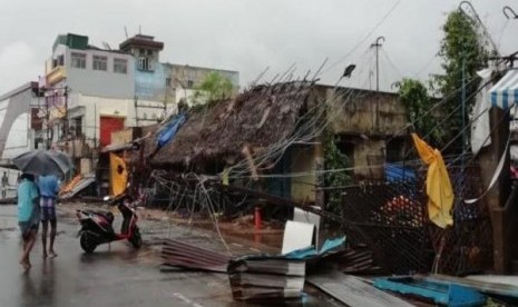 Dampak Topan Gaja yang melanda  Tamil Nadu, India