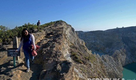 Danau Kelimutu. (Republika/Prayogi)