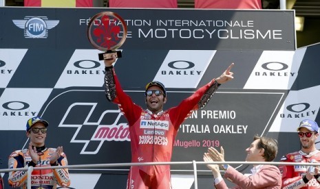 Danilo Petrucci menjadi yang tercepat dalam seri balap di Sirkuit Mugello.