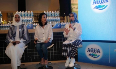 Danone-AQUA juga meluncurkan Pojok Hidrasi Sehat di Farmers Market, Jumat (4/10).