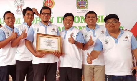 Danone-AQUA menerima penghargaan sebagai Pelaku Usaha Penggagas MRV (Measurement, Reporting and Verification), Sabtu (9/12).