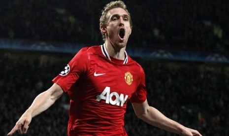 Darren Fletcher saat masih berkostum Manchester United.