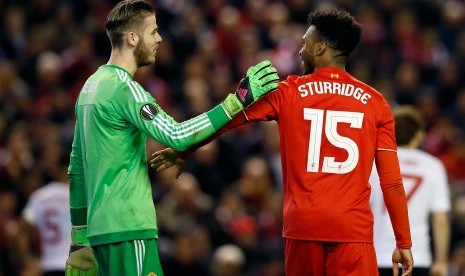 David De Dea (Man United) dan Daniel Sturridge (Liverpool)