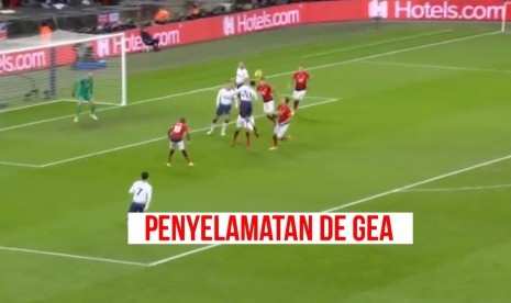 David De Gea menjadi kunci kemenangan MU melawan Tottenham Hotspur.