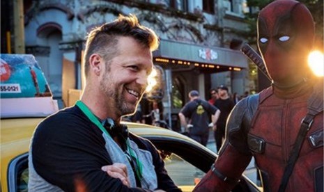 David M Leitch dan pemeran Deadpool dalam foto yang diposting Ryan Renolds di Instagam