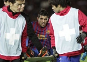 David Villa (tengah)