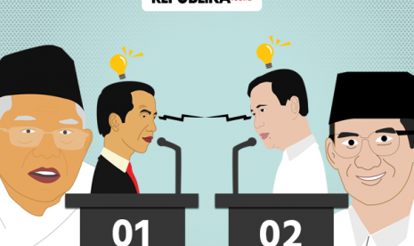 Debat capres-cawapres (Ilustrasi).