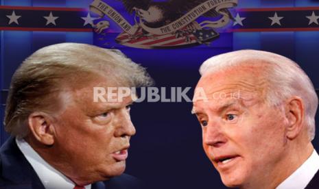 Jajak pendapat Reuters/Ipsos menunjukkan Biden ungguli Trump sehari jelang pemilu. Ilustrasi.