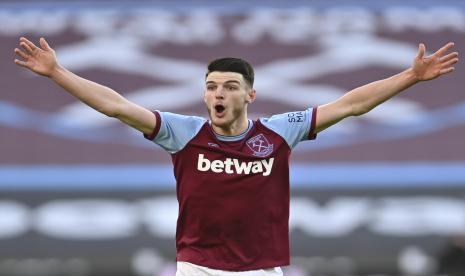 Declan Rice dari West Ham United.