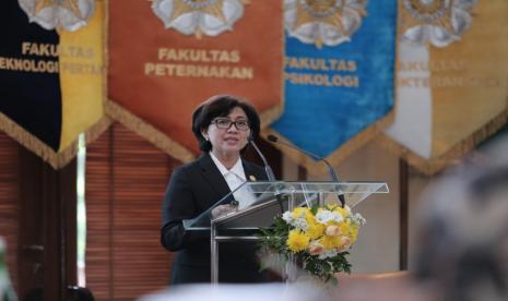 Rektor Universitas Gadjah Mada (UGM) Yogyakarta, Prof Ova Emilia.