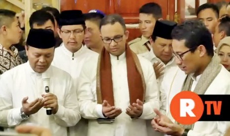 Deklarasi calon gubernur DKI Jakarta periode 2017-2022, Anies Baswedan berpasangan dengan Sandiaga Uno yang diusung Partai Gerindra dan PKS, Jumat (23/9).