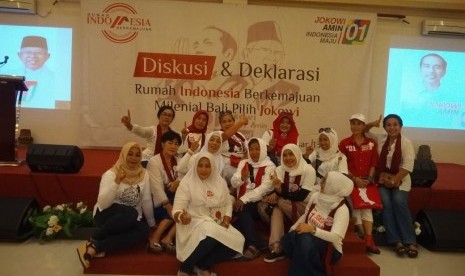 Deklarasi dukungan Anak Muda Milenial di Bali untuk Jokowi-Maruf.