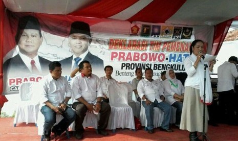 Deklarasi pemenangan Prabowo-Hatta di Bengkulu