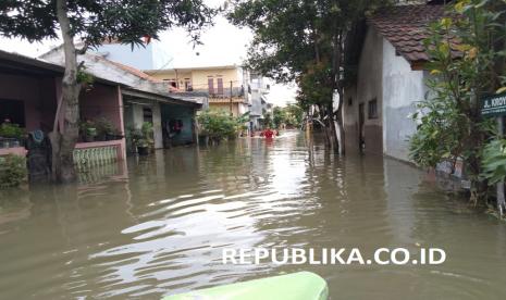 Delapan RT di Perumahan Persada Raya, Kecamatan Periuk, Kota Tangerang terendam banjir  (ilustrasi)