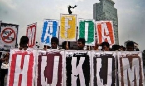 Demo anti mafia hukum, ilustrasi