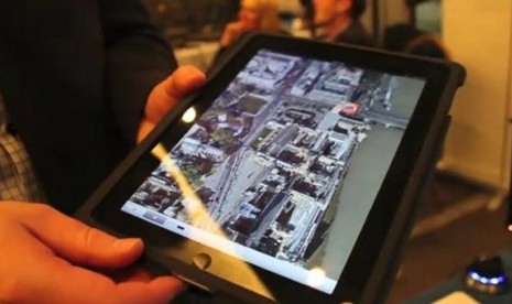 Demo teknologi C3 yang akan diterapkan dalam aplikasi Maps di iPad dan iPhone