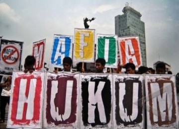 Demo anti mafia hukum, ilustrasi