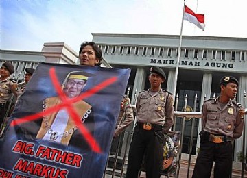 Demo anti markus di Mahkamah Agung