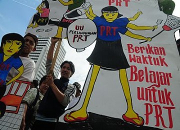 Demo menuntut perlindungan PRT