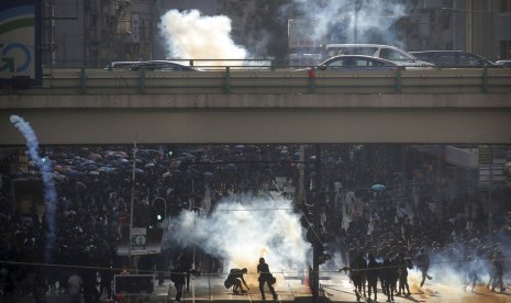 Demonstrasi di Hong Kong, Sabtu (2/11)