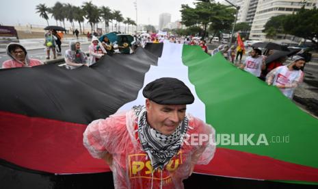 Demonstrasi Pro Palestina di Rio de Janeiro