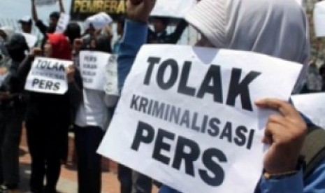 Demonstrasi tolak kriminalisasi pers