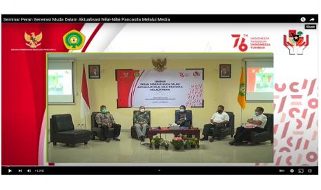 Deputi Bidang Pengendalian dan Evaluasi Badan Pembinaan Ideologi Pancasila (BPIP) menggelar seminar di Universitas Nusa Cendana Kupang Nusa Tenggara Timur Kamis, (7/9).