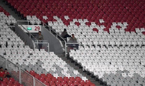 Deretan bangku penonton di Stadion Utama Gelora Bung Karno, Jakarta (ilustrasi)