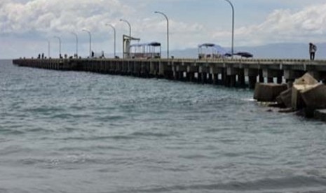 Dermaga kapal pesiar Tanah Ampo yang ditargetkan dapat memajukan pariwisata di Bali timur. 