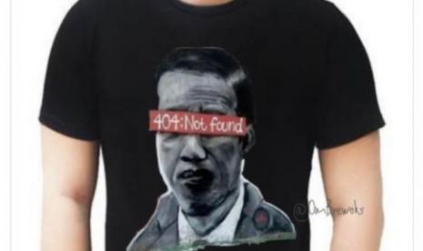 Desain kaos 404: Not Found yang viral di media sosial