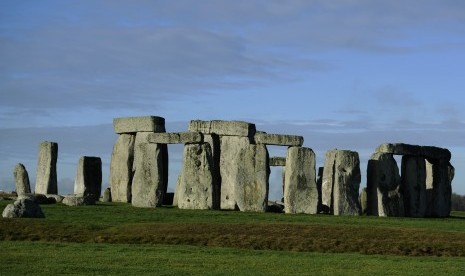 Destinasi wisata Stonehenge di Inggris.