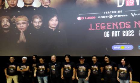 Dewa 19 menggelar konferensi pers jelang konser Legends Never Die di CGV FX, Kamis (30/6/2022). 