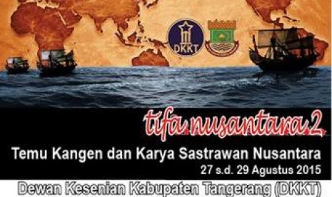 Dewan Kesenian Kabupaten Tangerang (DKKT) kembali menggelar Temu Penyair Tifa Nusantara 2 pada Kamis (27/8) hingga Sabtu (29/8) di Cikupa, Kabupaten Tangerang.