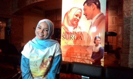 Dewi Sandra saat peluncuran soundtrack film 'Air Mata Surga'