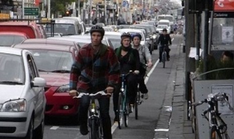 Di jalan Sydney Road paling banyak terjadi kecelakaan bagi pesepeda di Melbourne.