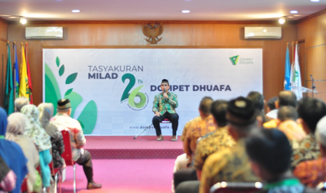 Di milad yang ke-26 Dompet Dhuafa terus berupaya menelurkan program-program inovatif.  Di Pendidikan Dompet Dhuafa menelurkan program SMART Ekselensia, SSC Sekolah SMART Cibinong, SMART Tahfidz, dan berbagai program beastudi lainnya. Di Kesehatan, ada RS RST dan jaringan rumah sakit lainnya yang berkhidmat melayani para dhuafa dalam mengakses kesehatan yang layak. Tercatat 8 RS yang dikelola oleh Dompet Dhuafa berbasis wakaf (Rumah Sehat Terpadu Parung, RS AKA Sribhawono Lampung Timur, RS Ahmad Wardi Serang, RSIA Sayyidah Jakarta, RS Lancang Kuning Riau, RS Griya Medika Lampung Utara dan masih dalam progress adalah RS Hasyim Ashari dan RS Haji Pasuruan).