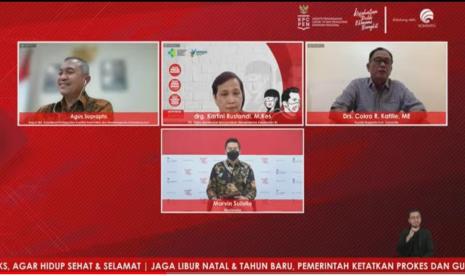 Dialog Produktif dari Media Center Forum Merdeka Barat 9 (FMB 9)-KPCPEN.    terkait dampak pandemi terhadap stunting.