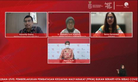 Dialog Produktif dari Media Center Forum Merdeka Barat 9 (FMB9) – KPCPEN, membahas pentingnya mematui aturan karantina, cegah penyebaran Omicron.