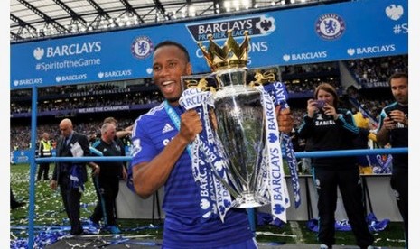 Didier Drogba saat berjaya bersama Chelsea.