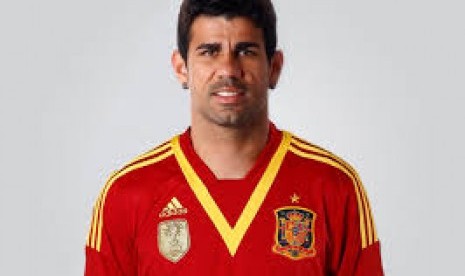 Diego Costa berkostum tim nasional Spanyol