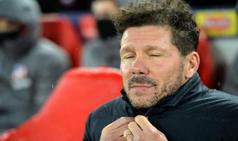 Pelatih Atletico Madrid, Diego Simeone. 