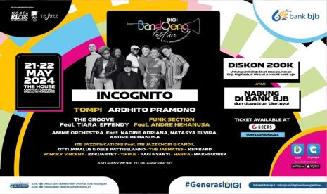 DIGI Bandoeng Festive, acara musik tahunan yang sangat dinantikan, akan kembali digelar pada tanggal 21-22 Mei 2024 di The House Convention Hall Pasir Kaliki Bandung. Menampilkan band jazz legendaris Incognito dan lebih dari 100 musisi lainnya, acara ini diharapkan menjadi magnet bagi pecinta musik dari berbagai kalangan. 