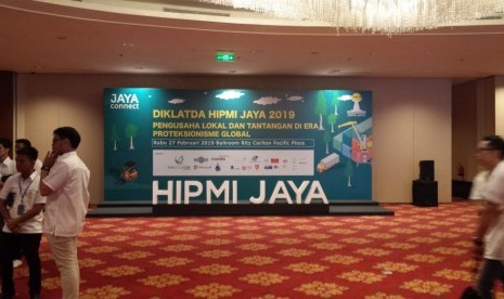 Diklatda Hipmi Jaya, bertempat di Ballroom Ritz Carlton Pacific Place, Senayan Jakarta Pusat, Rabu (27/2).