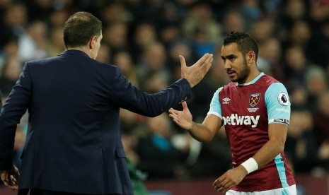 Dimitri Payet (kanan) bersama Slaven Bilic