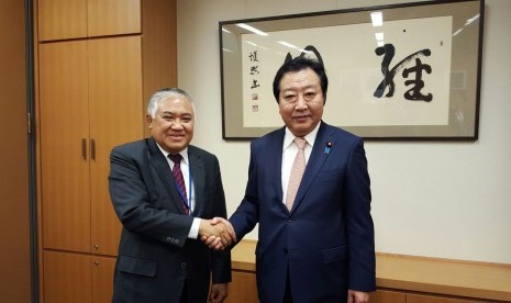 Din Syamsuddin bersama  Mantan PM Jepang Yoshihiko Noda