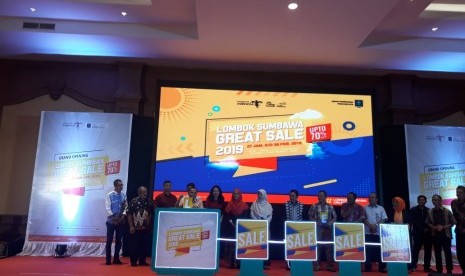 Dinas Pariwisata NTB membuka Lombok Sumbawa Great Sale 2019 di Hotel Lombok Raya, Kota Mataram, NTB, Ahad (27/1).