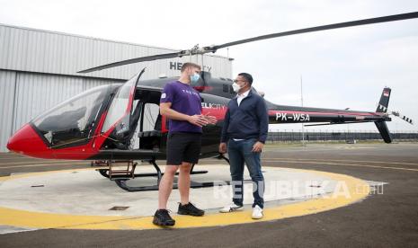 Transportasi helikopter (ilustrasi). Kementerian Perhubungan (Kemenhub) tengah menyempurnakan regulasi terkait perizinan operasional transportasi helikopter saat terbang di malam hari.