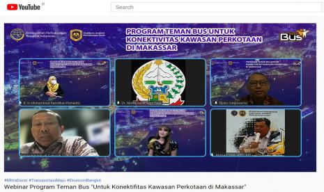 Direktorat Jenderal Perhubungan Darat Kementerian Perhubungan menyelenggarakan webinar dengan tajuk 